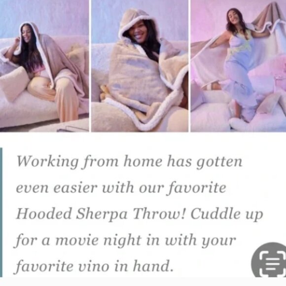 Socialite Hooded Sherpa Throw NWT 🆕 - Picture 11 of 16